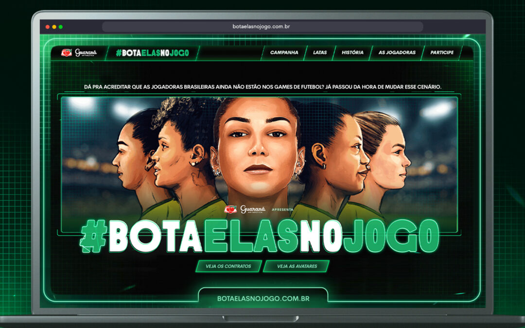 Movimento liderado por atletas da Seleção e Guaraná Antarctica facilita inclusão de jogadoras brasileiras nos games