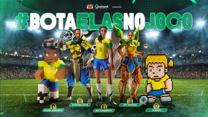 Guaraná Antarctica abraça movimento para inclusão de jogadoras brasileiras no universo de games